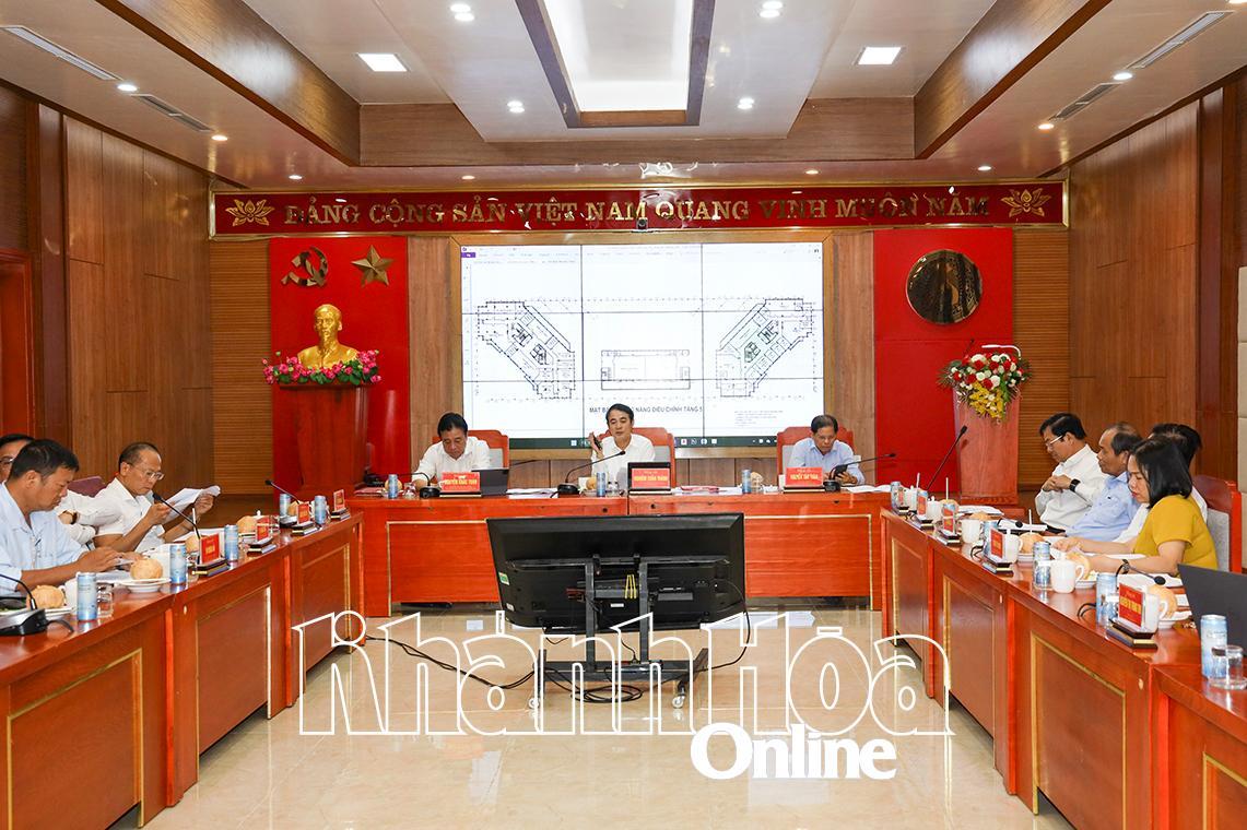 Thống nhất điều chỉnh phòng làm việc các khối nhà Trụ sở Tỉnh ủy, Đoàn Đại biểu Quốc hội và HĐND, UBND tỉnh