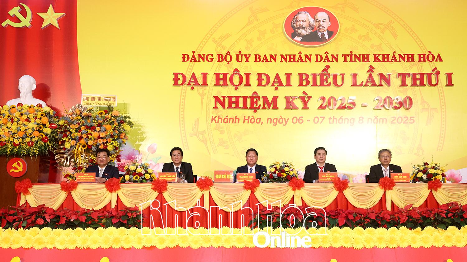 Đại hội đại biểu Đảng bộ UBND tỉnh Khánh Hòa lần thứ nhất, nhiệm kỳ 2025 - 2030