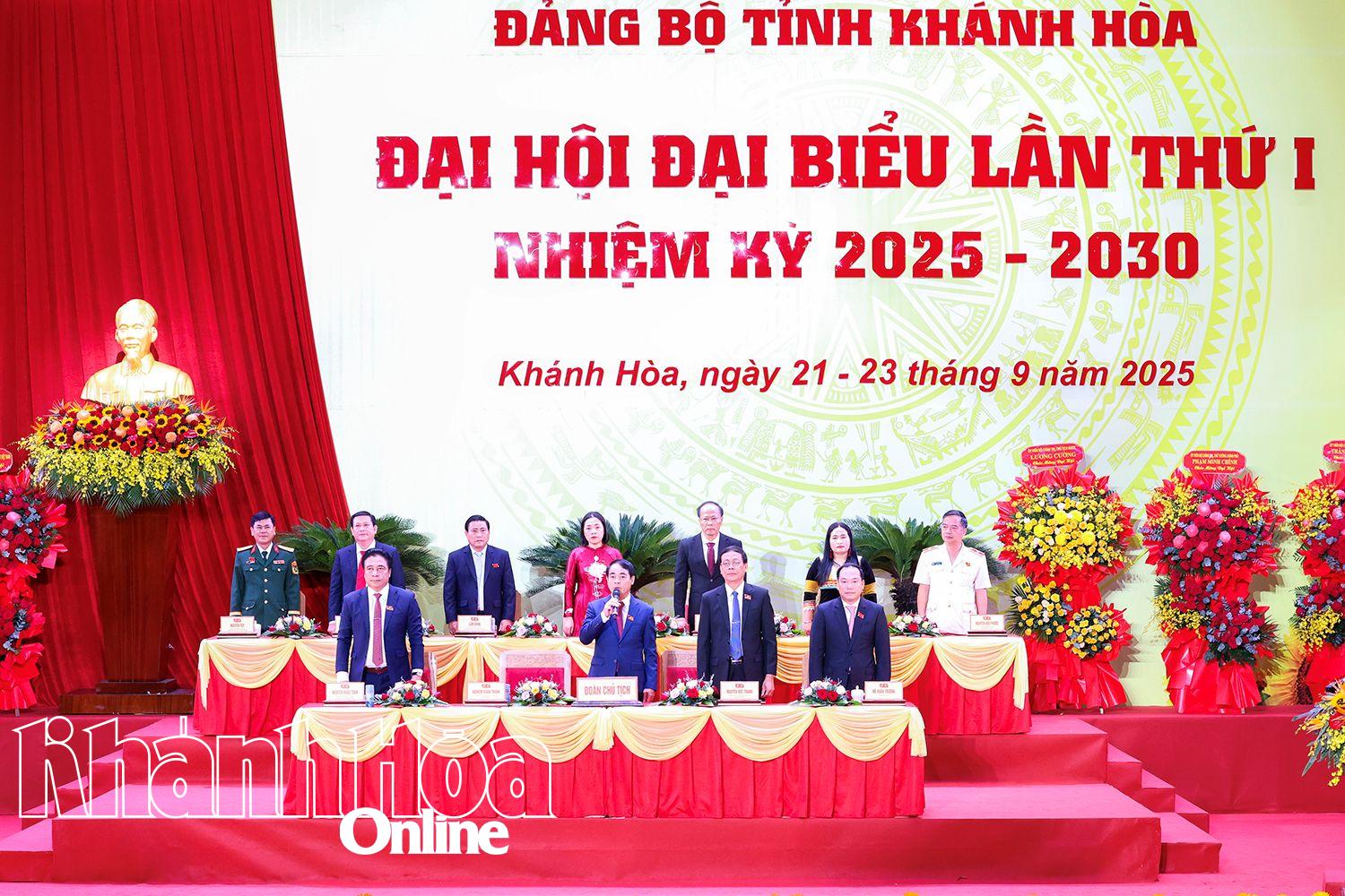 Khai mạc trọng thể Đại hội đại biểu Đảng bộ tỉnh Khánh Hòa lần thứ I, nhiệm kỳ 2025 - 2030