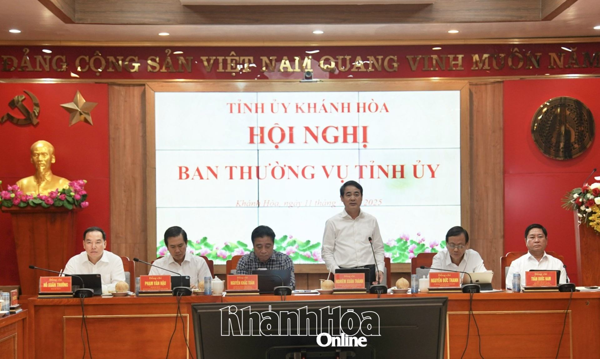 Hội nghị Ban Thường vụ Tỉnh ủy Khánh Hòa