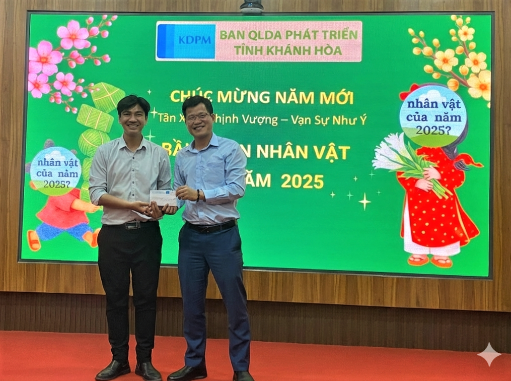 Nhân vật tiêu biểu phong trào thi đua năm 2025 của Ban QLDA Phát triển tỉnh