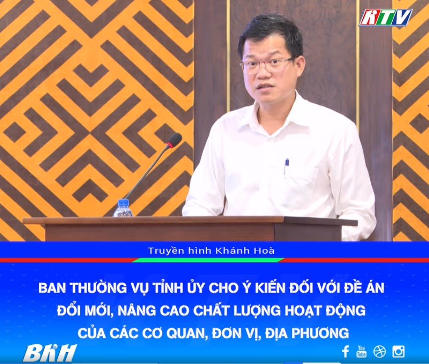 Hình ảnh về VIDEO: Ban Thường vụ Tỉnh ủy cho ý kiến đối với đề án đổi mới, nâng cao chất lượng hoạt động của các cơ quan, đơn vị, địa phương