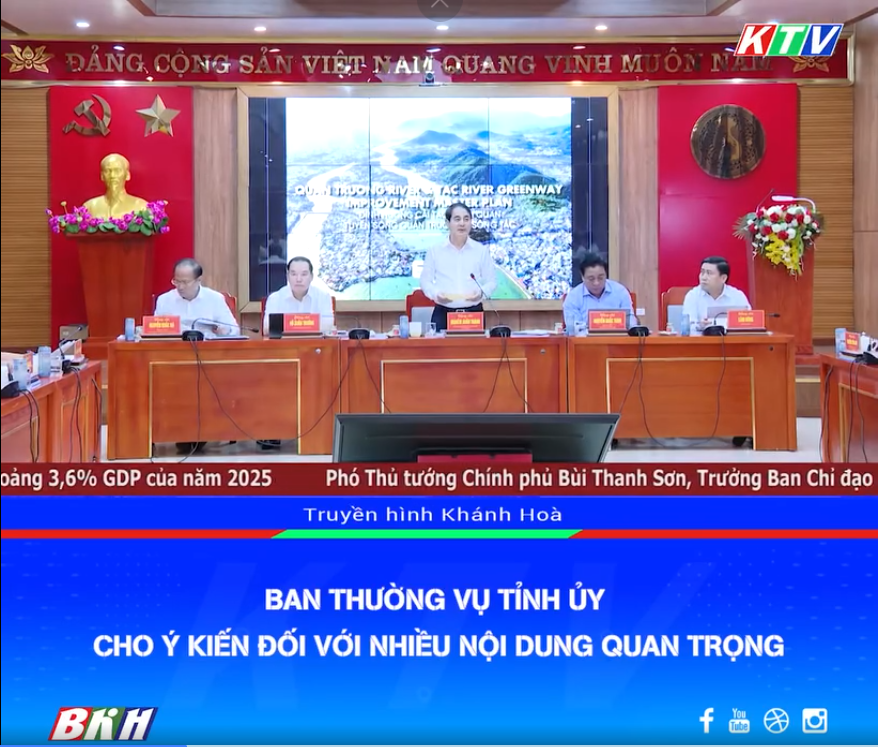 VIDEO: BAN THƯỜNG VỤ TỈNH ỦY CHO Ý KIẾN ĐỐI VỚI NHIỀU NỘI DUNG QUAN TRỌNG