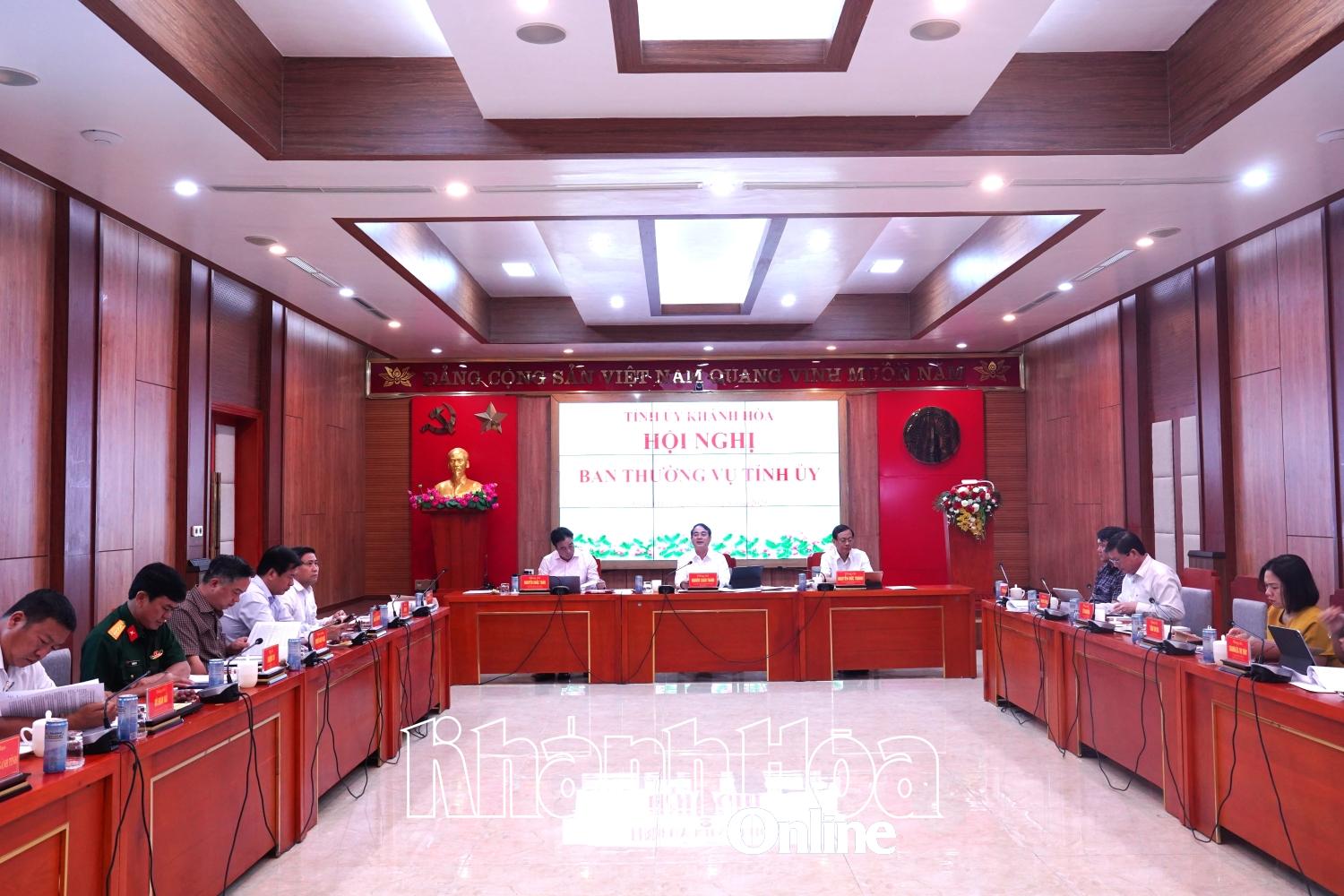 Ban Thường vụ Tỉnh ủy cho ý kiến về kế hoạch đầu tư công trung hạn và thực hiện các nhiệm vụ đột phá năm 2025