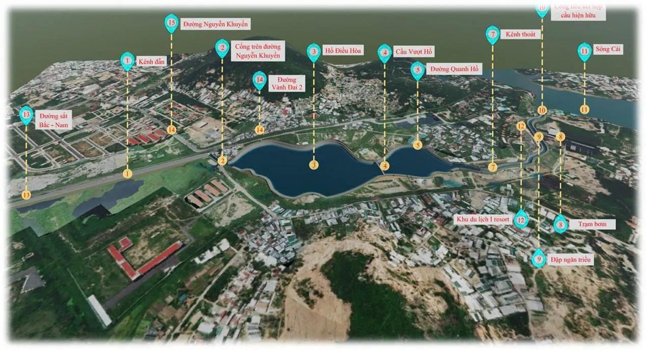 Khánh Hòa triển khai dự án hồ điều hòa hơn 580 tỷ đồng tại Tây Nha Trang