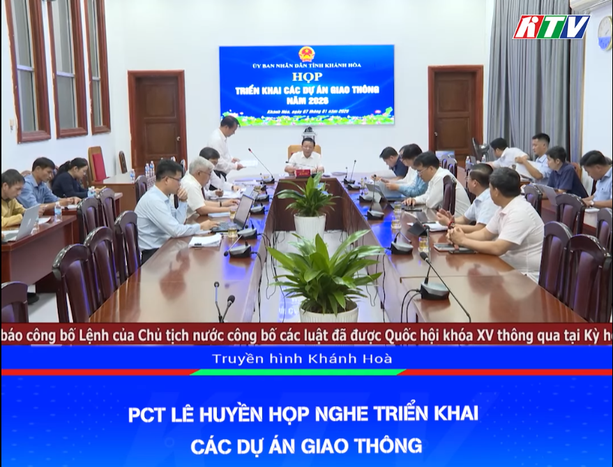 VIDEO: PCT Lê Huyền họp nghe triển khai các dự án giao thông