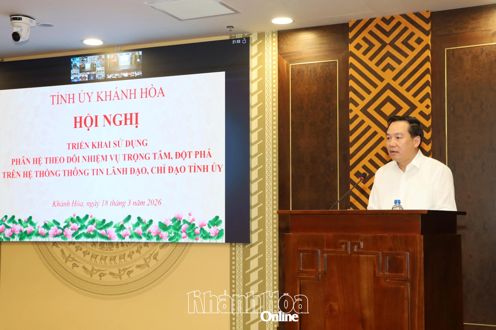 Triển khai sử dụng phân hệ theo dõi nhiệm vụ trọng tâm, đột phá trên phần mềm Hệ thống lãnh đạo, chỉ đạo của Tỉnh ủy