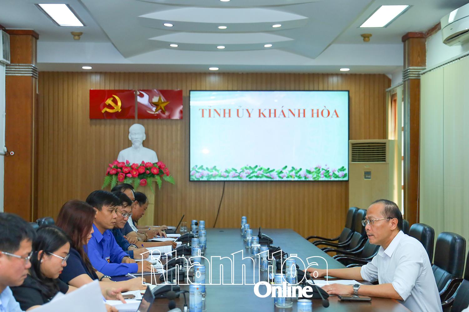 Khẩn trương thực hiện các thủ tục để bàn giao Cung Văn hóa Thiếu nhi tỉnh Khánh Hòa