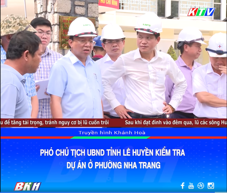 Phó chủ tịch UBND tỉnh Lê Huyền kiểm tra dự án ở phường Nha Trang