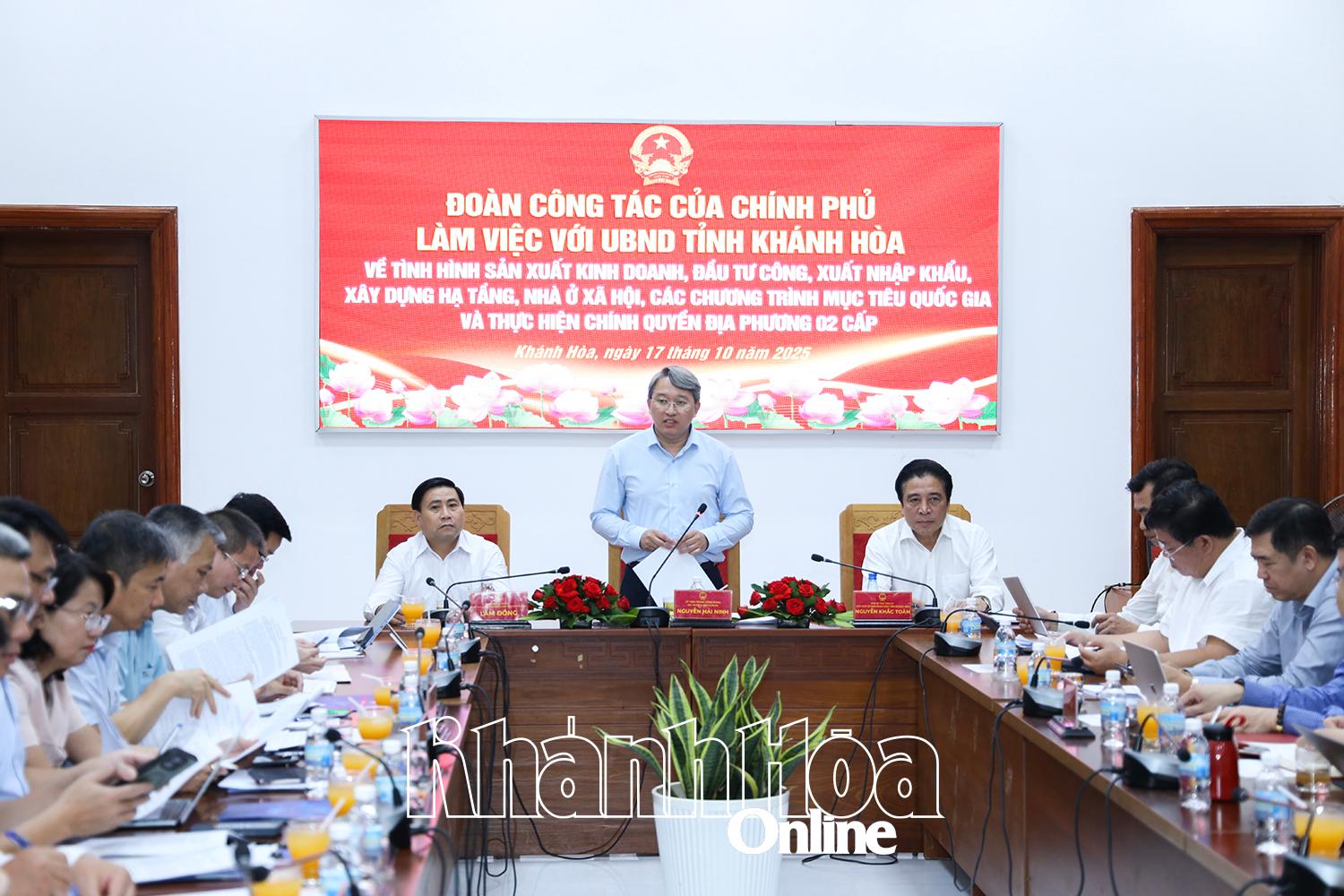 Khánh Hòa cần triệt để áp dụng cơ chế, chính sách đặc thù, đặc biệt để đột phá phát triển