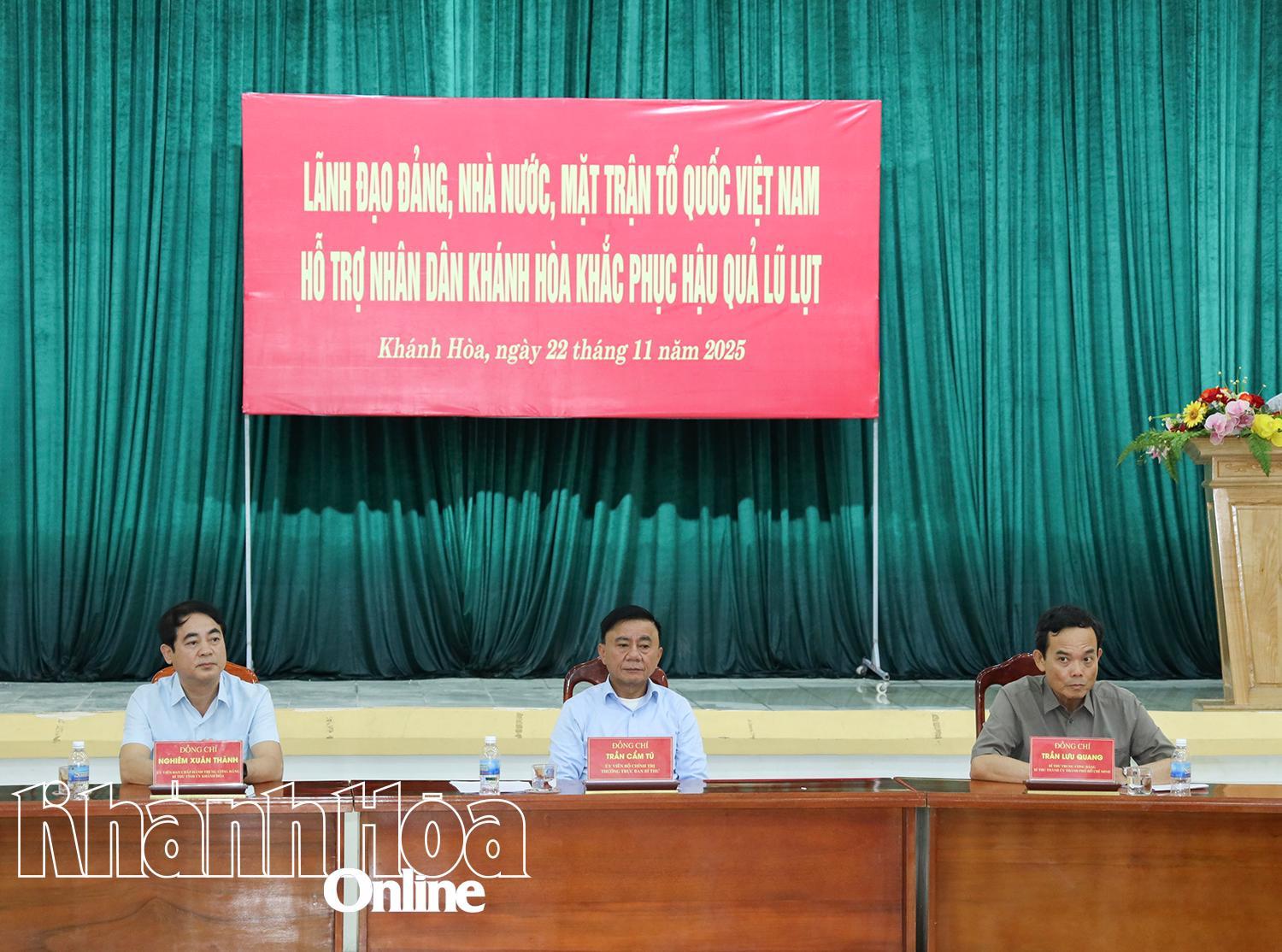 Tập trung cao độ, ưu tiên cao nhất cho nhiệm vụ cấp bách là cứu trợ Nhân dân